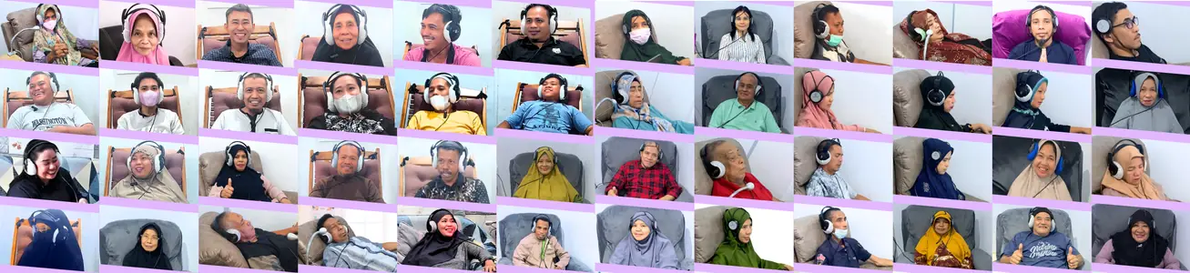 Kolase foto tamu Metasyifa saat berkunjung